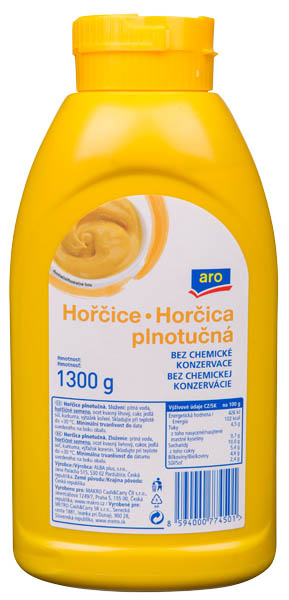 aro Hořčice plnotučná 1300 g