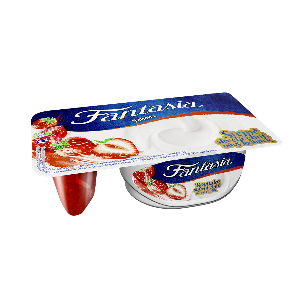 Danone Fantasia jogurt jahoda chlaz. 12 x 118 g
