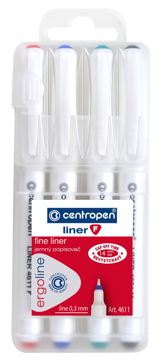 centropen Pero Liner 4611 sada 4 ks