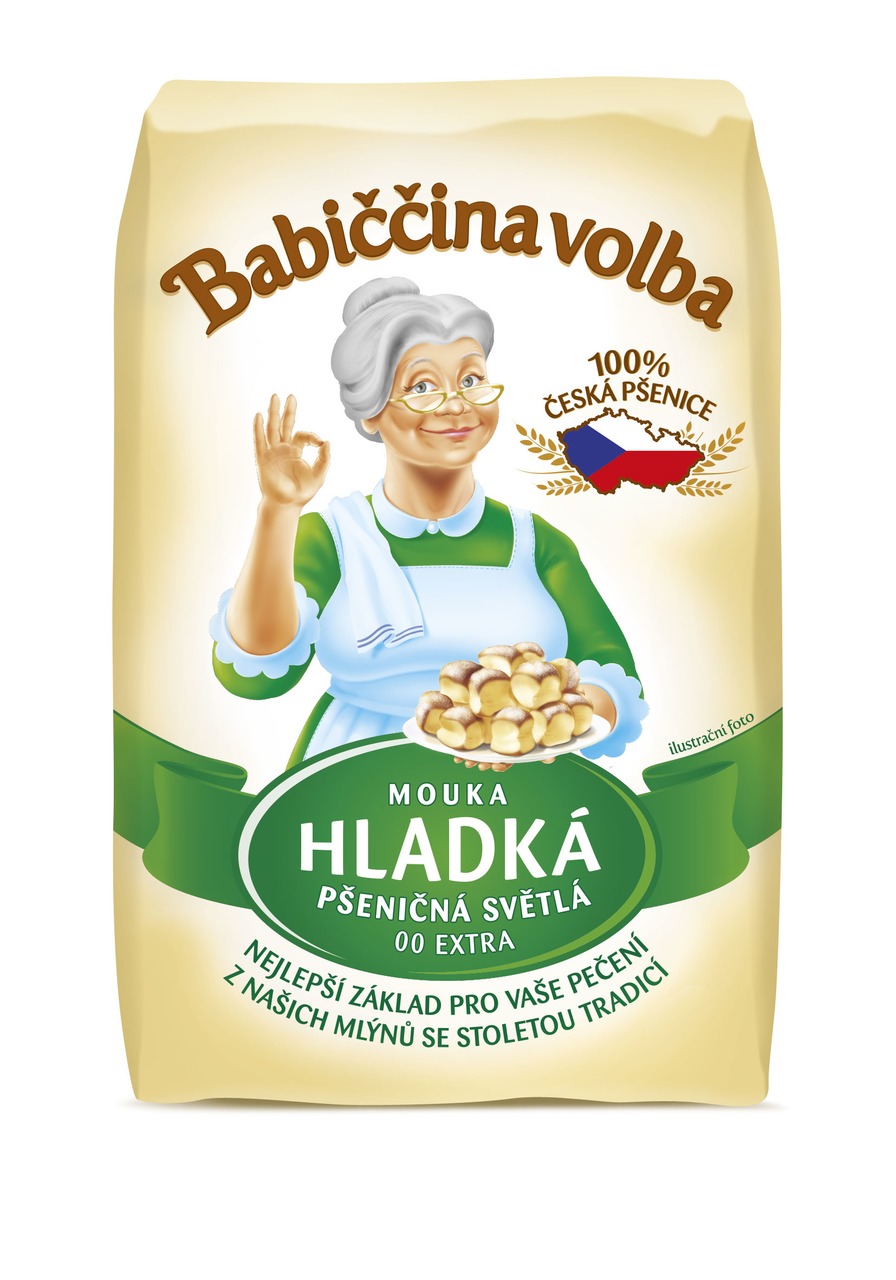 Babiččina volba Mouka pšeničná hladká 4 x 1 kg