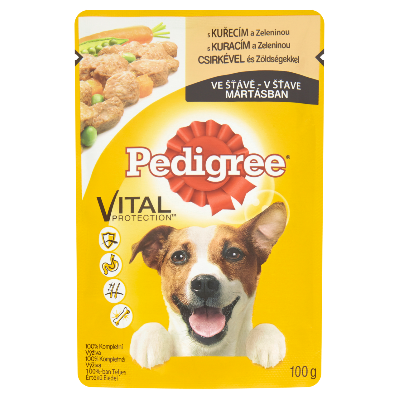 Pedigree Kuře+zelenina pro psy 24 x 100 g