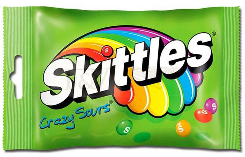 Skittles bonbóny žvýkací kyselé 14 x 38 g