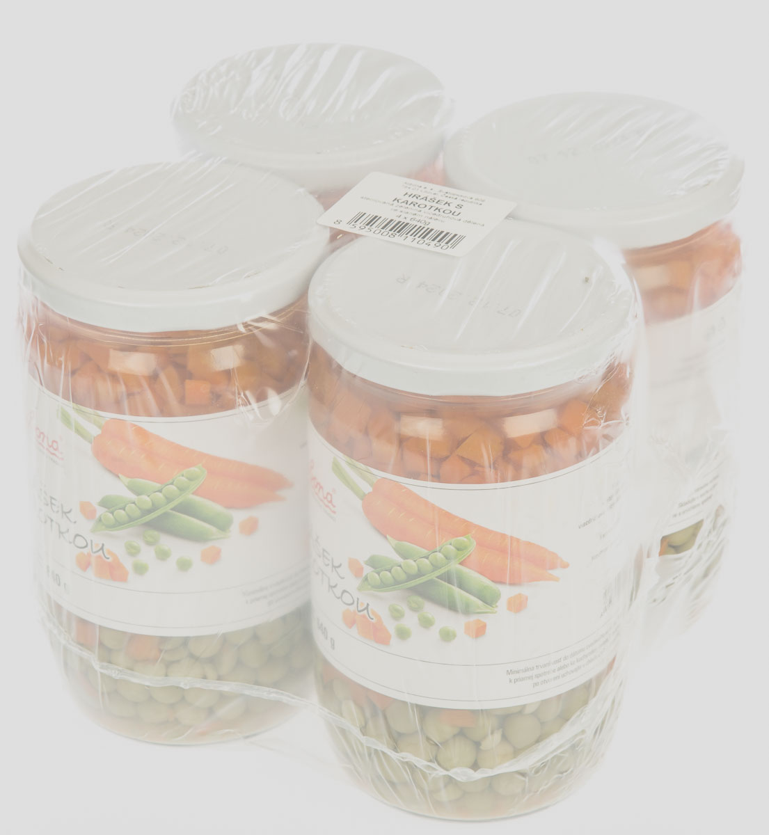 Alibona Hrášek s karotkou 4 x 640 g