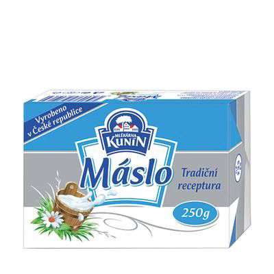 MLÉKÁRNA KUNÍN Máslo 82 % chlaz. 4 x 250 g