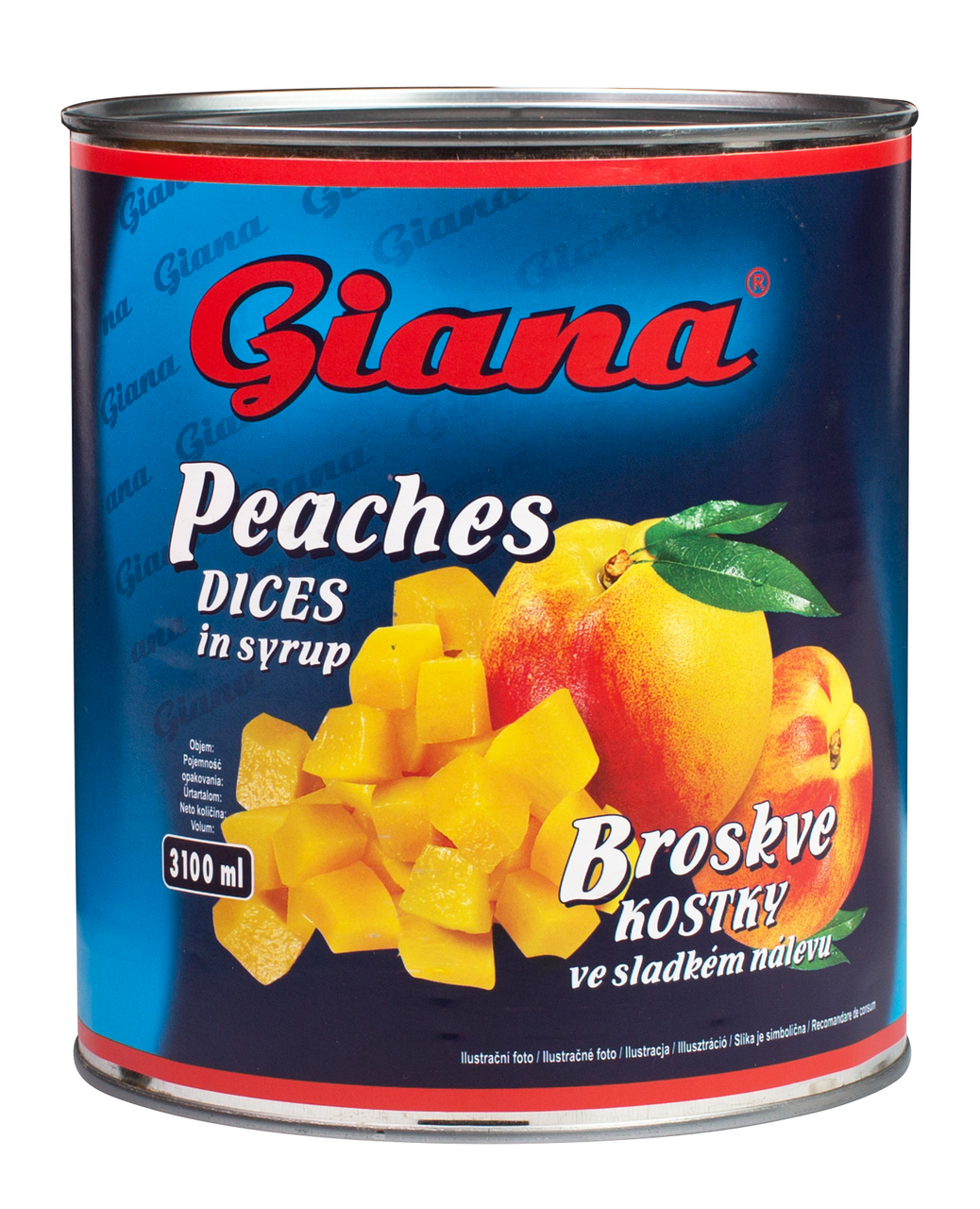 Giana Broskve kostky 3,1 l