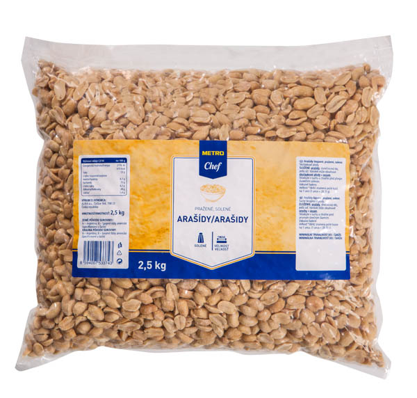 METRO Chef Arašídy pražené solené 2,5 kg