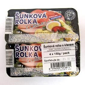 GURMÁN KLUB Rolka šunková s křenem chlaz. 4 x 150 g