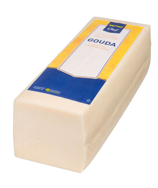 METRO Chef Gouda 48% sýr cihla chlaz. váž. cca 3 kg