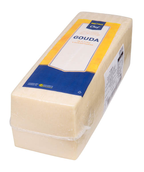 METRO Chef Gouda 48% sýr cihla chlaz. váž. cca 3 kg