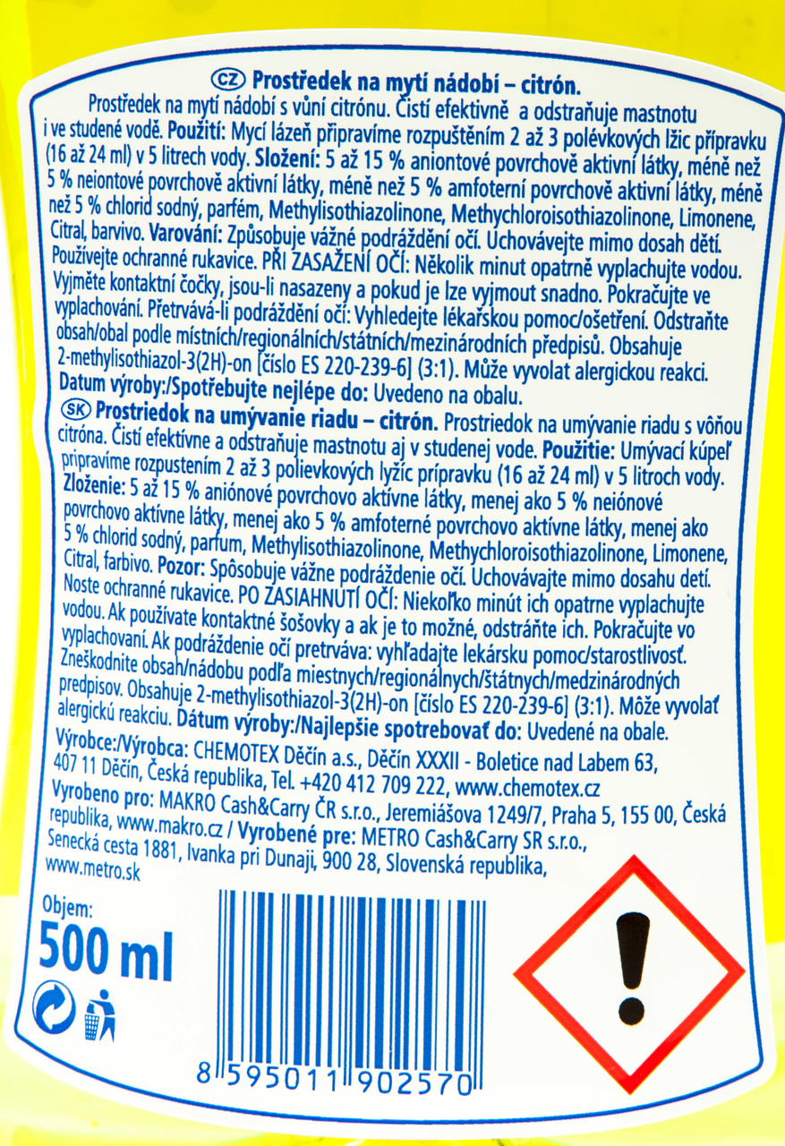 aro Prostředek na mytí nádobí jablko 6 x 500 ml
