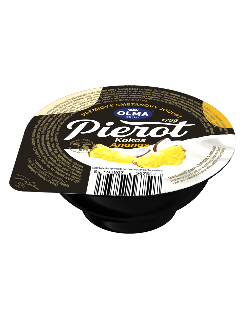 OLMA Pierot jogurt kokos/ ananas chlaz. 6 x 175 g