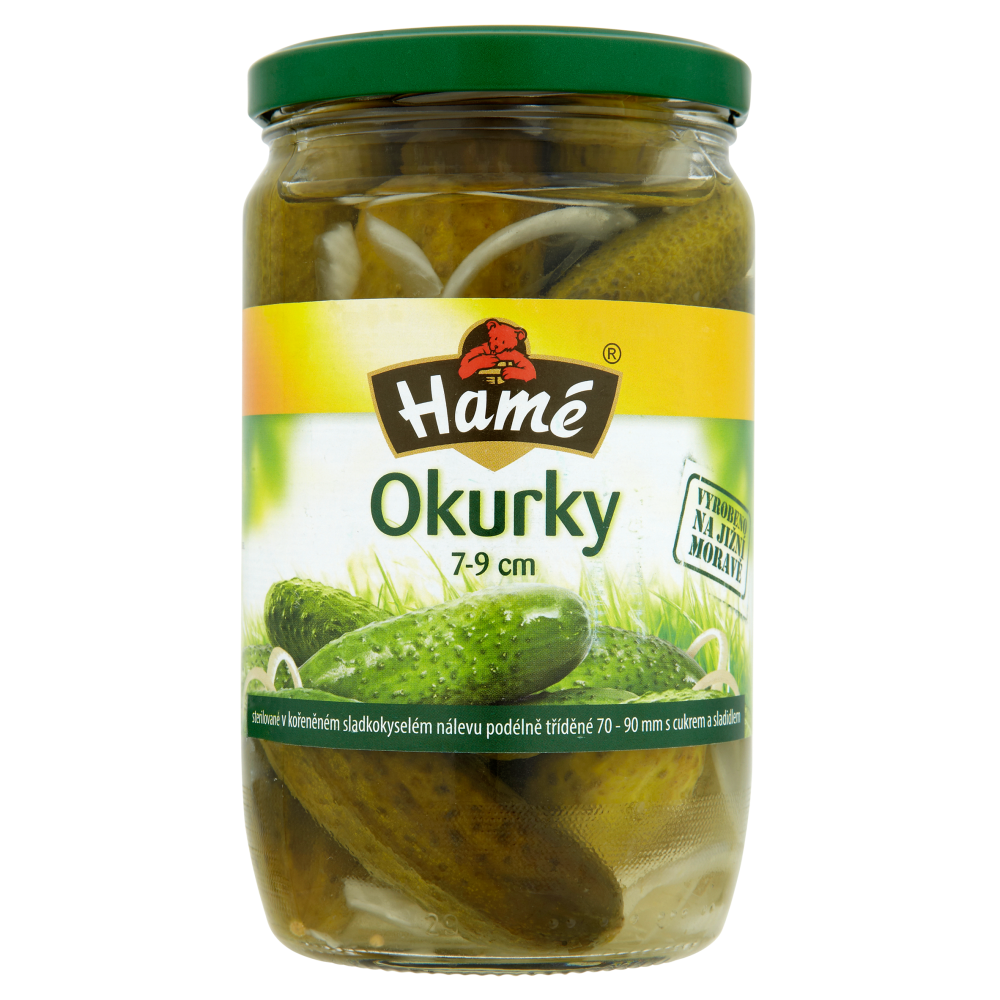 Hamé Okurky sterilované 7 - 9 cm 4 x 680 g