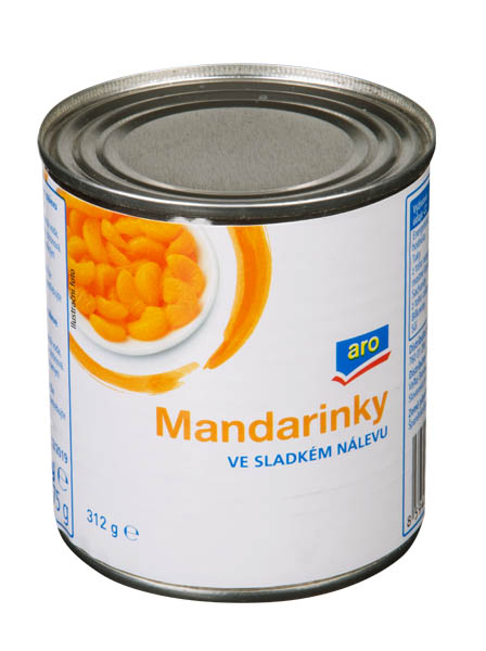 aro Kompot mandarinkový ve sladkém nálevu 8 x 314 ml