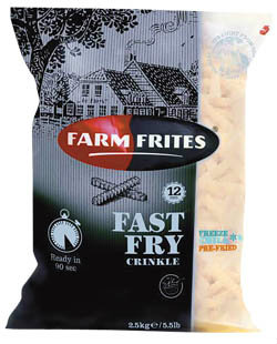 FARM FRITES Fast Fry bramborové vlnky 12 mm mraž. 2,5 kg