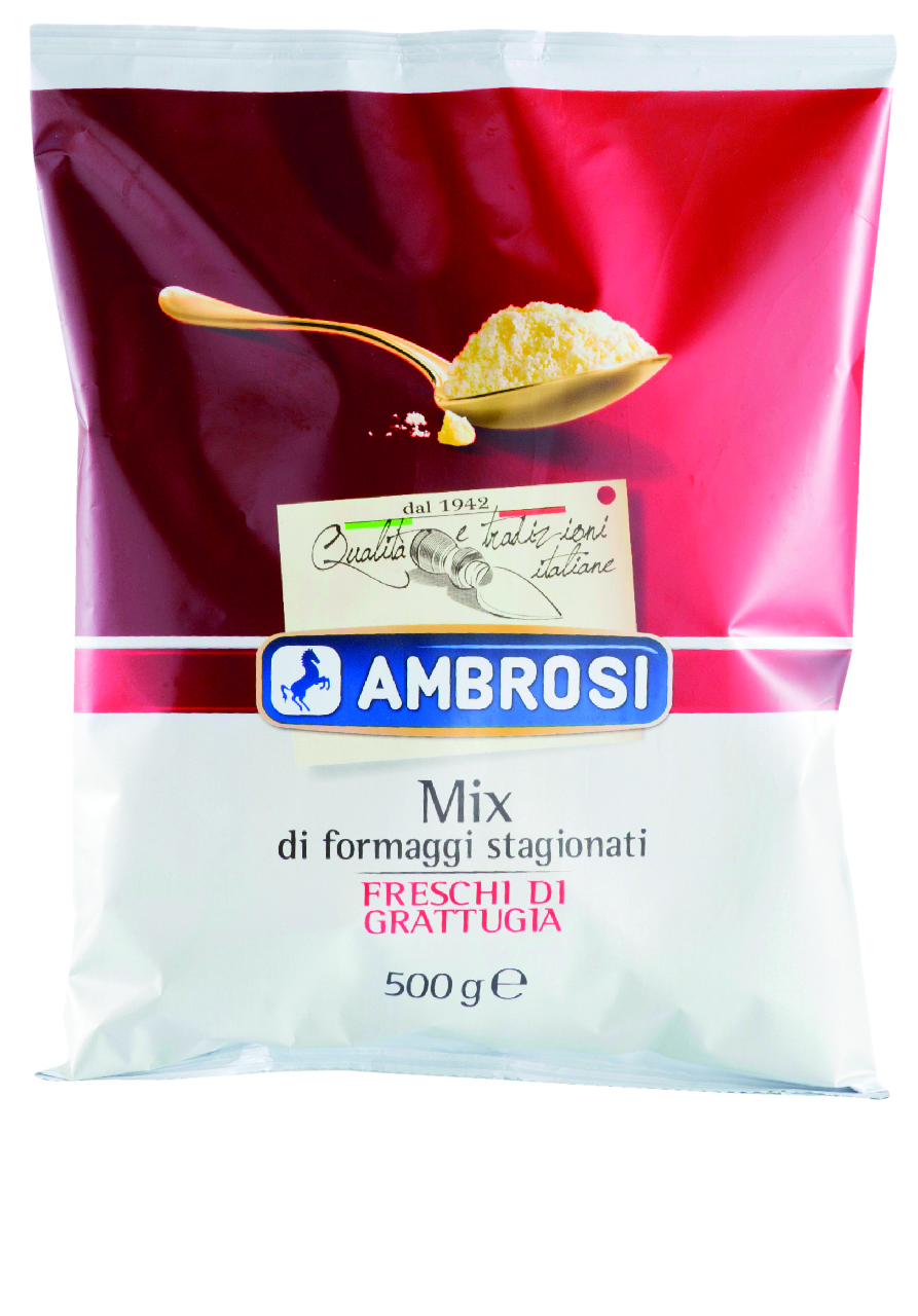 AMBROSI Sýry tvrdé strouhané mix chlaz. 500 g