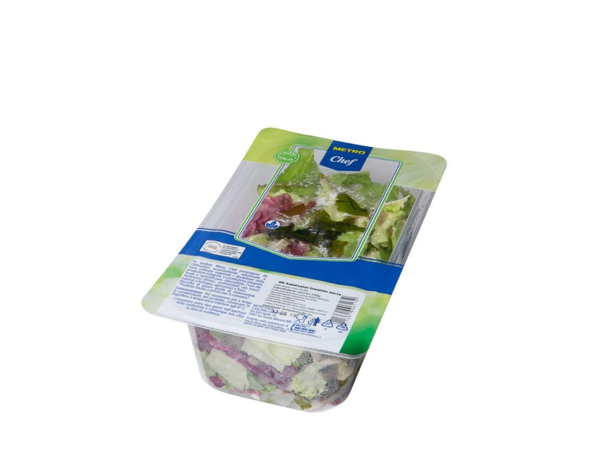 METRO Chef Salát Insalata Mista praný chlaz. 250 g vanička