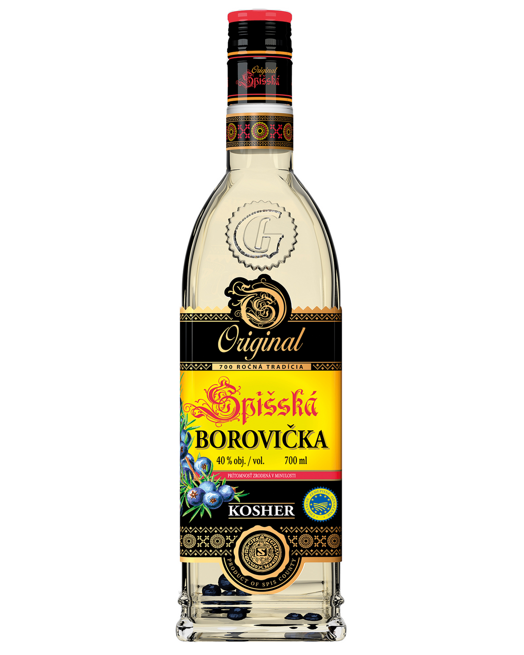 Spišská Borovička Kosher 40 % 700 ml