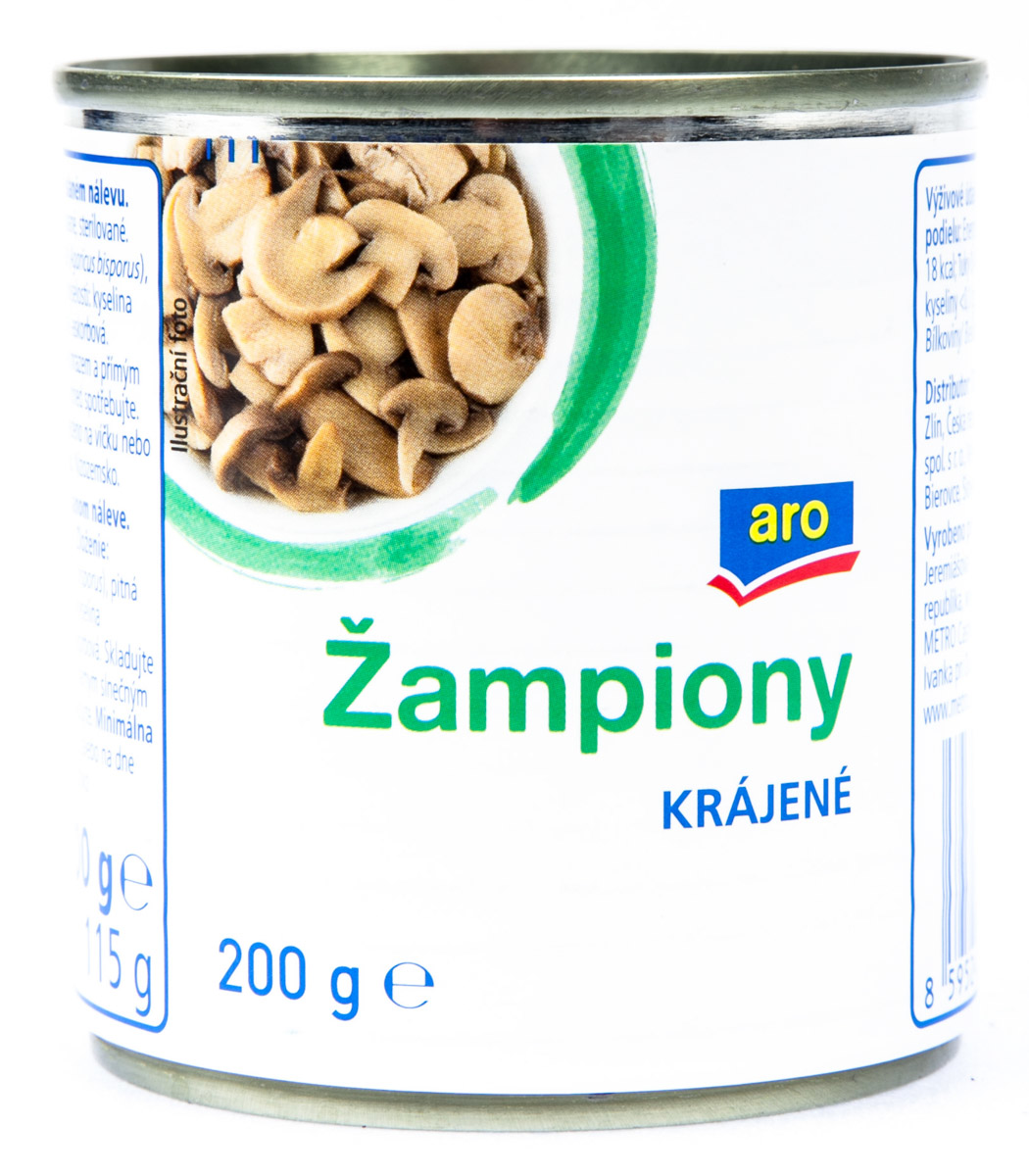aro Žampiony krájené 12 x 200 g
