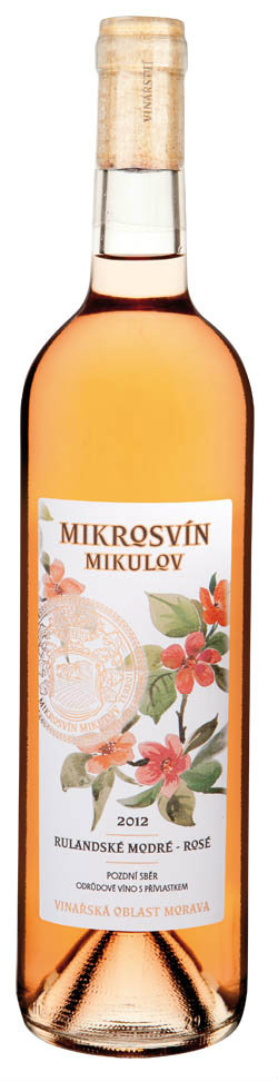 MIKROSVÍN Mikulov Flower Line Rulandské modré rosé 750 ml
