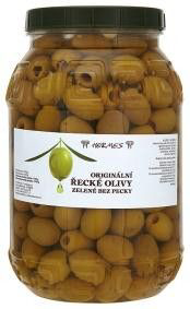 HERMES Olivy zelené bez pecky (pevný podíl 1,7 kg) chlaz. 3 kg