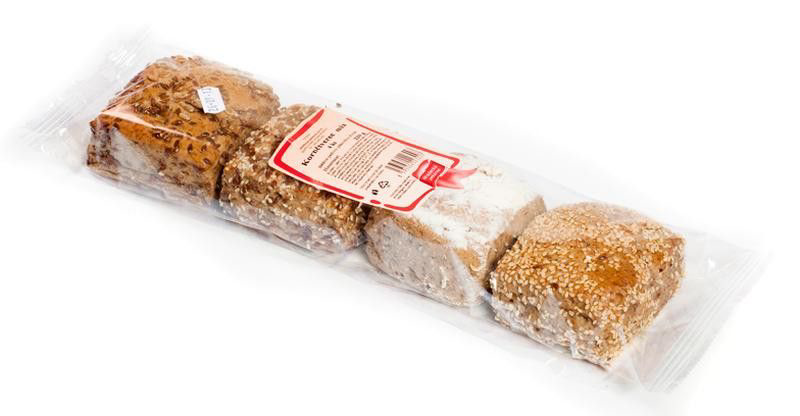 HRADECKÁ PEKÁRNA Kornčtverec mix 4 x 55 g