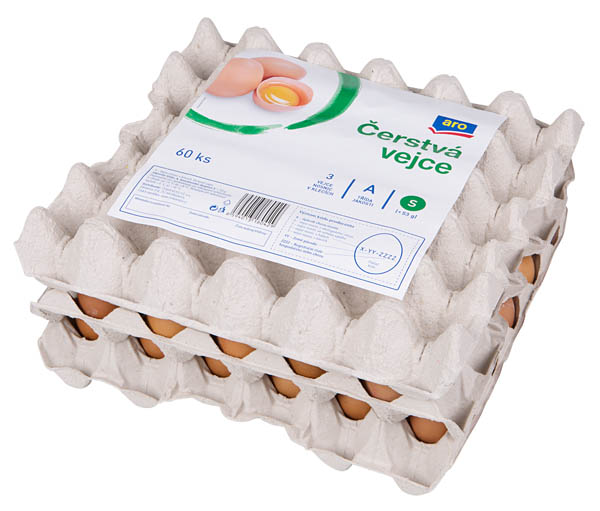 aro Vejce vel. S čerstvá chlaz. 60 ks
