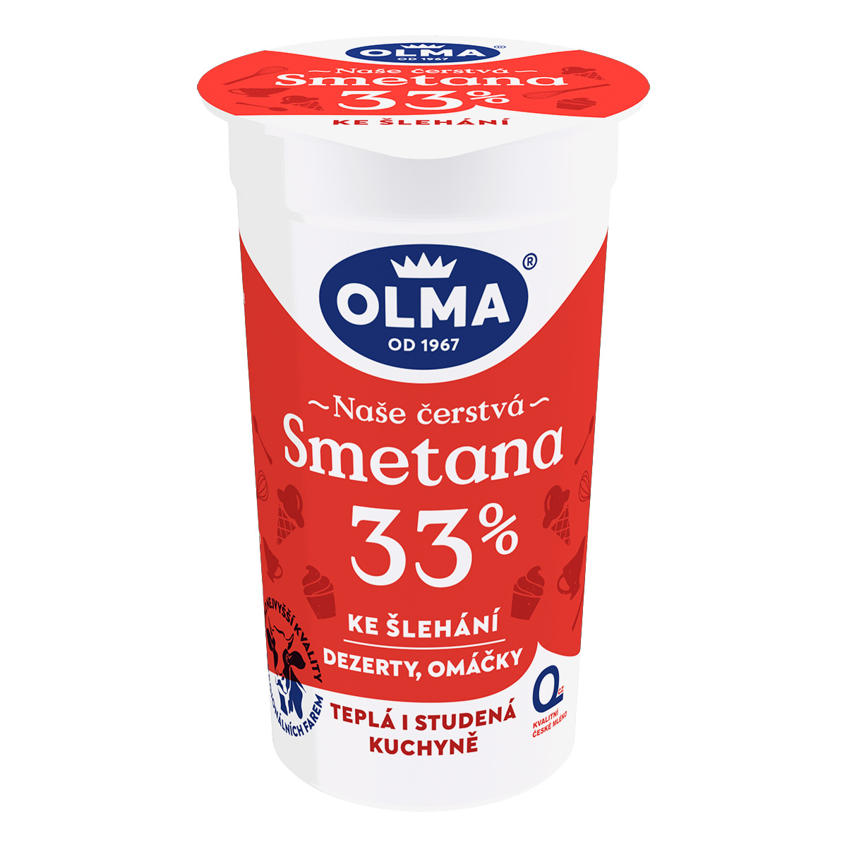 OLMA Smetana ke šlehání 33 % 10 x 200 g