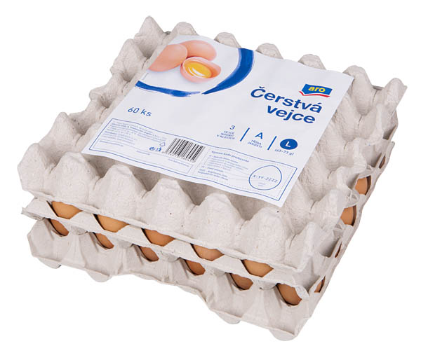 aro Vejce čerstvá vel. L chlaz. 60 ks
