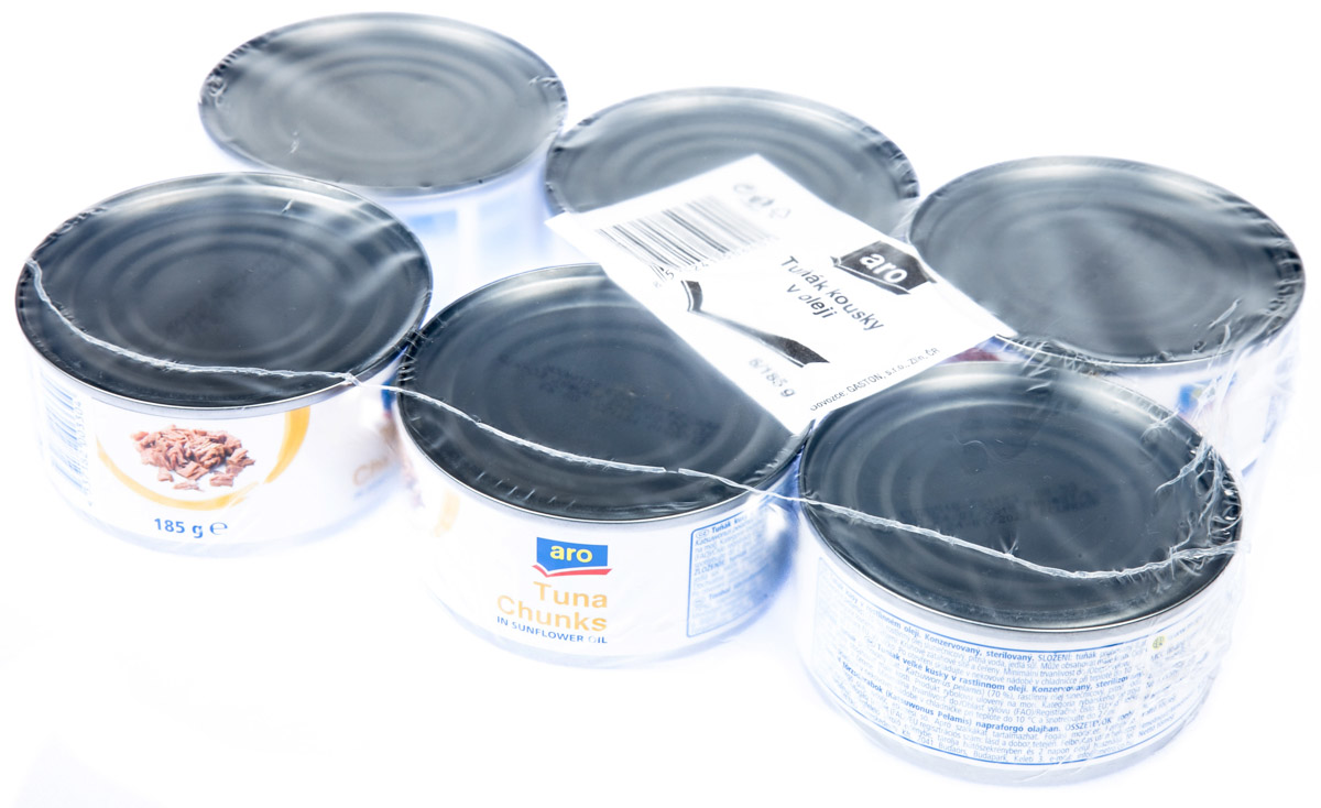 aro Tuňák v oleji kousky 6 x 185 g