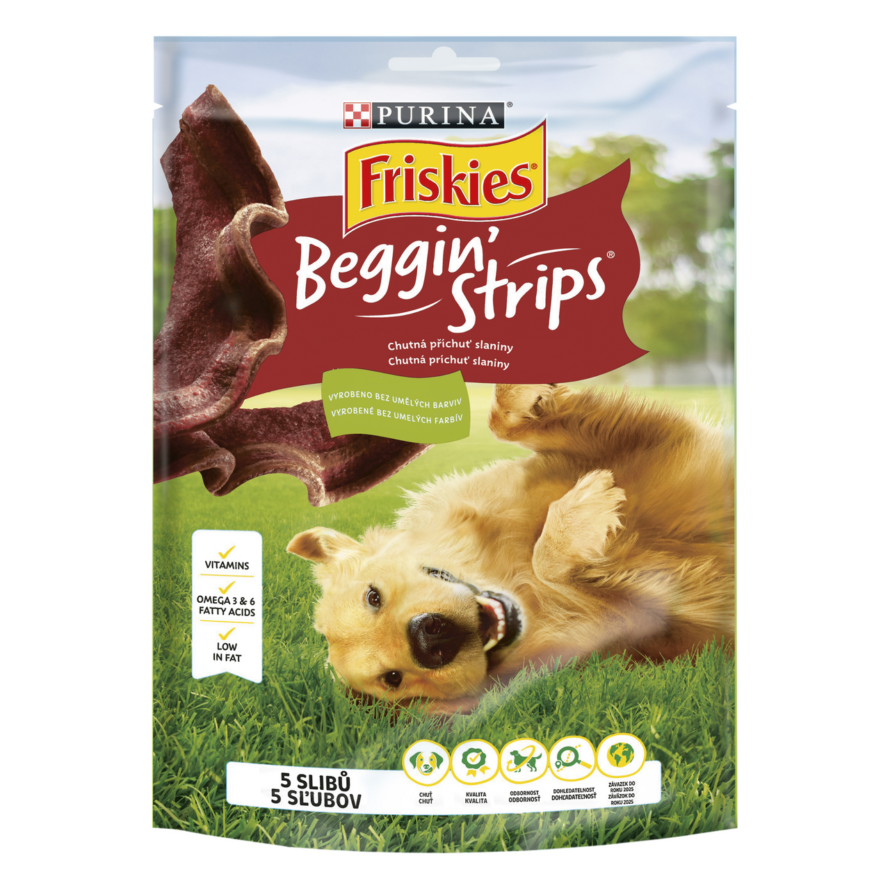Friskies Beggin Strips pamlsky pro psy slanina 120 g
