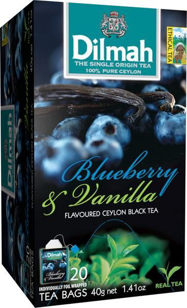 Dilmah Čaj černý borůvka/vanilka 40 g