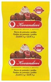 KOVANDOVI Potravinářské barvivo žluté 10 x 5 g