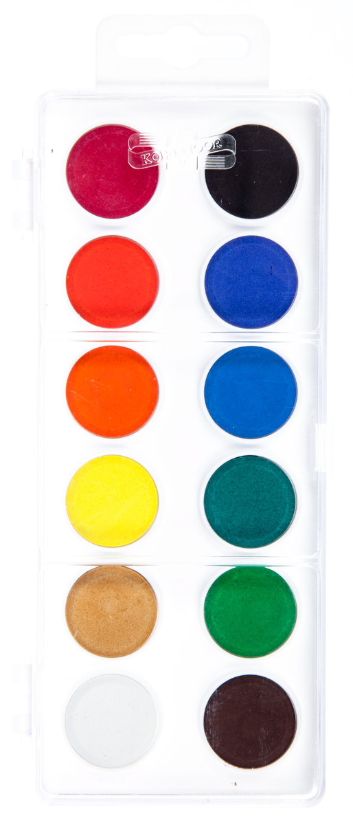 KOH-I-NOOR Barvy vodové malé 12 barev 1 ks
