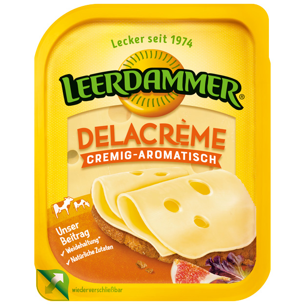 LEERDAMMER Delacréme sýr plátky chlaz. 150 g