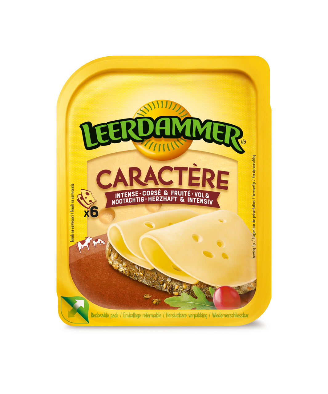 LEERDAMMER Caractére sýr plátky chlaz. 150 g