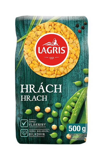 LAGRIS Hrách žlutý půlený 6 x 500 g