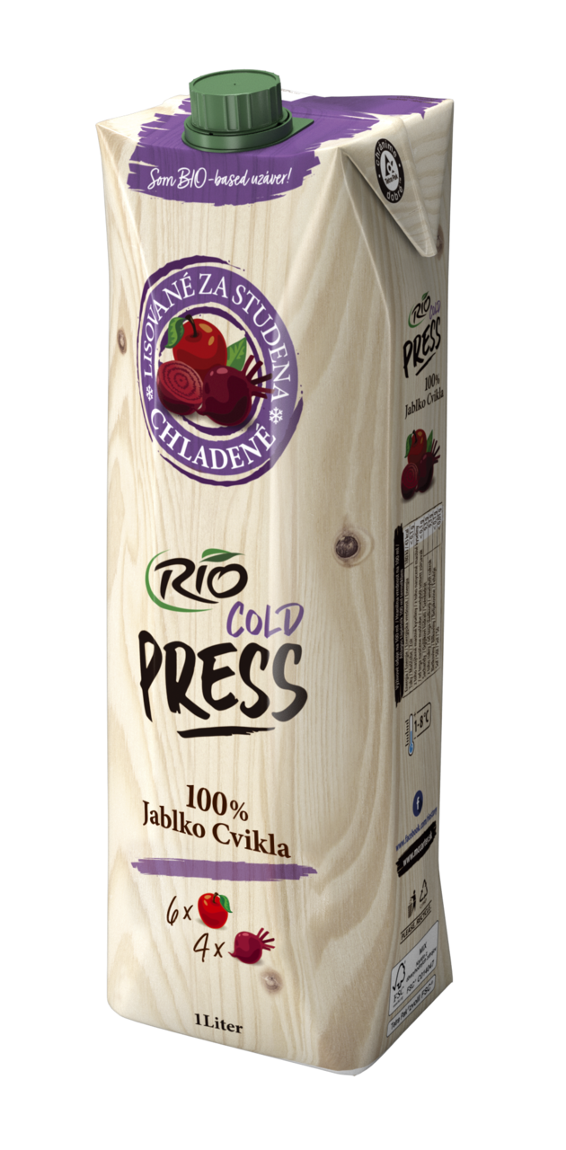 RIOFRESH Rio Cold Press Šťáva jablko červená řepa 100 % SK chlaz. 1 l
