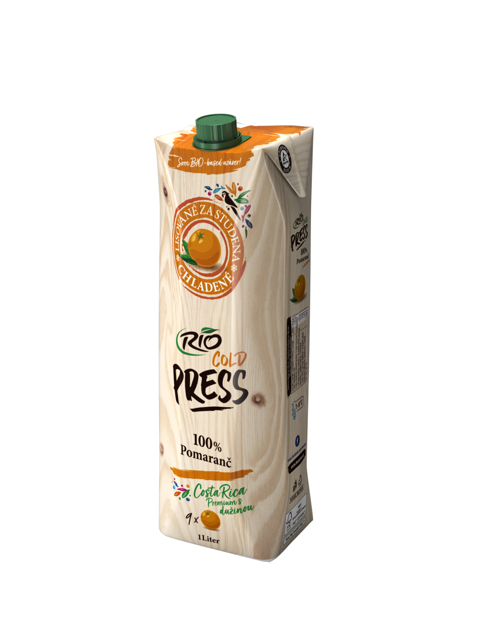 RIOFRESH Rio Cold Press Šťáva z pomeranče 100% SK chlaz. 1 l