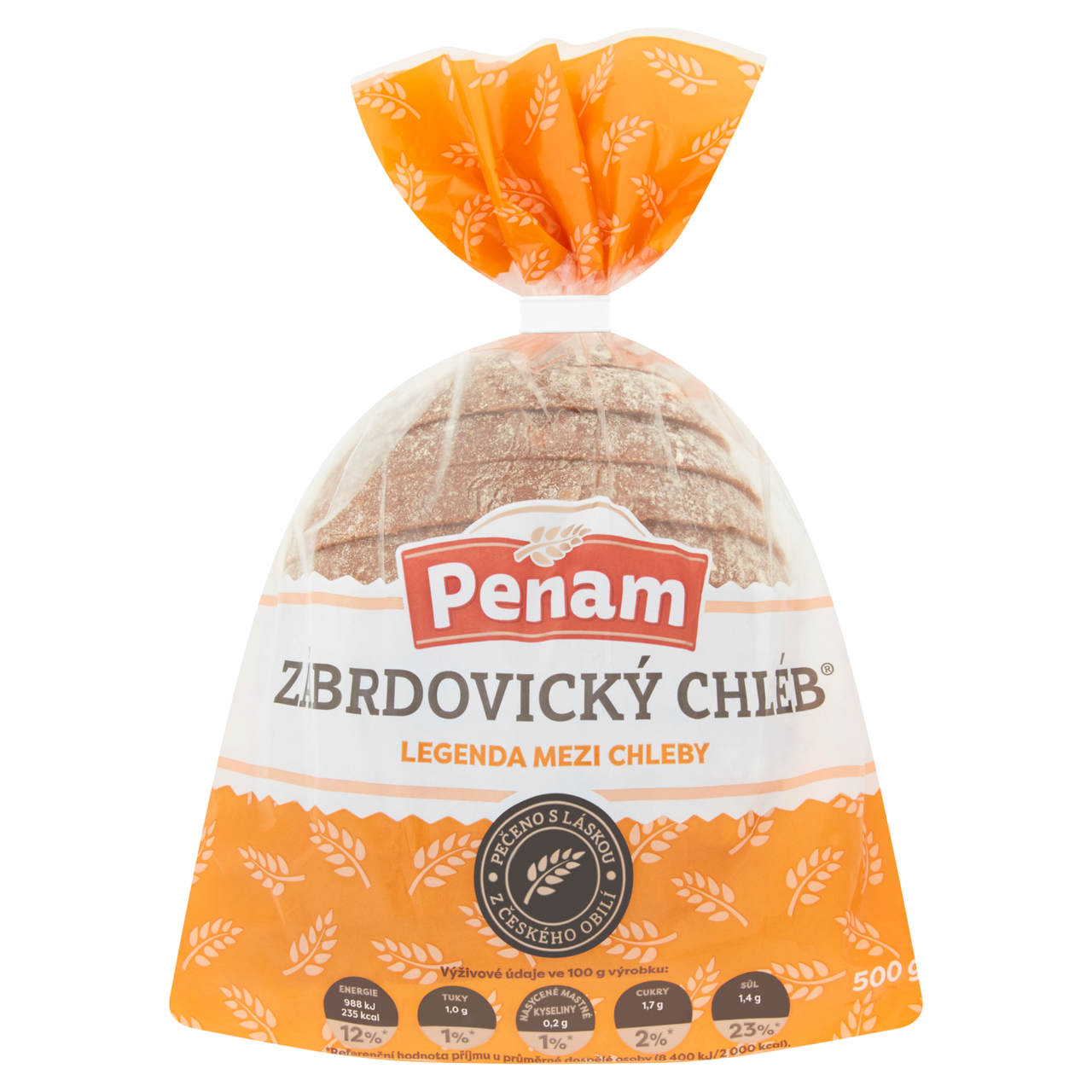 Penam Chléb zábrdovický balený krájený 500 g
