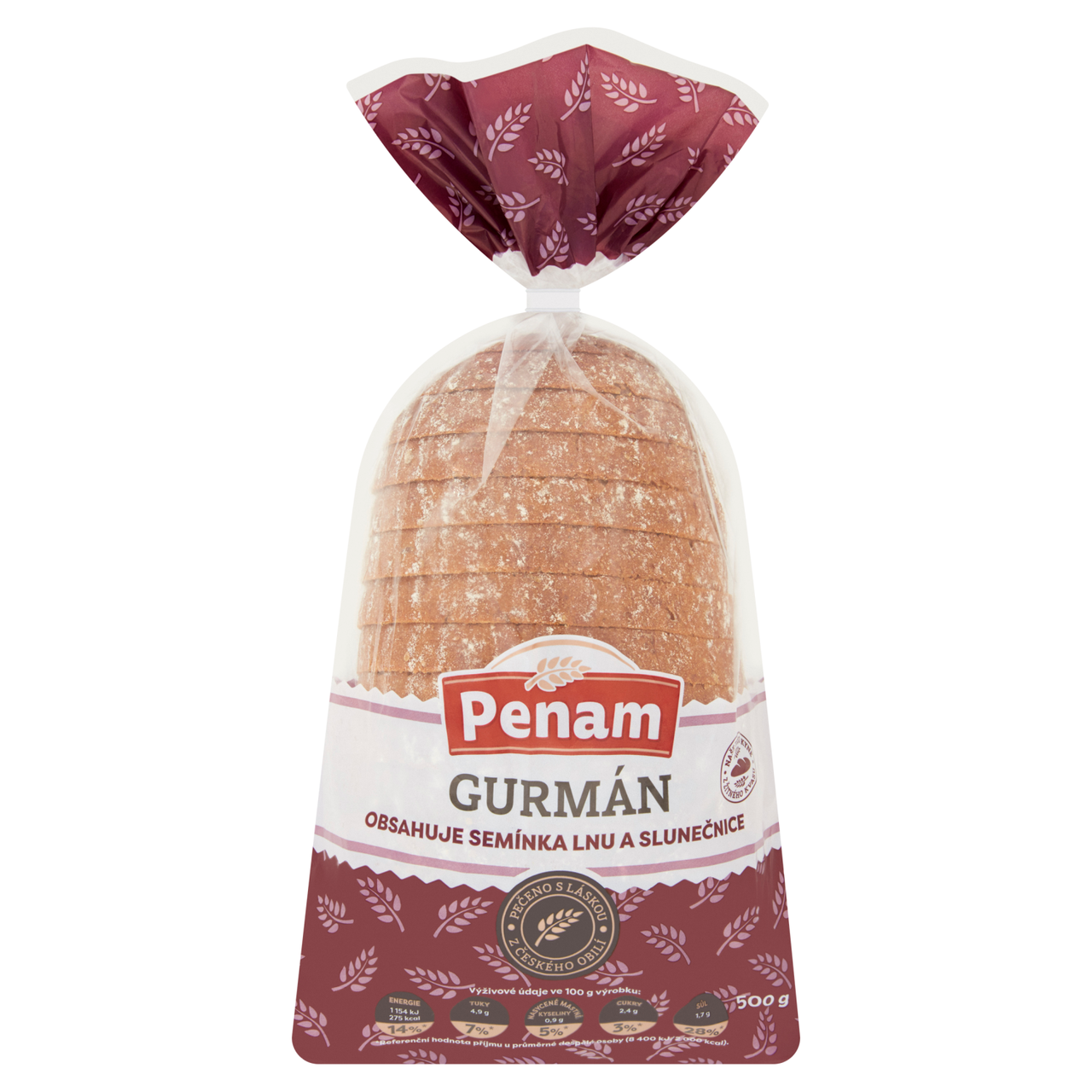 Penam Chléb Gurmán balený krájený 500 g