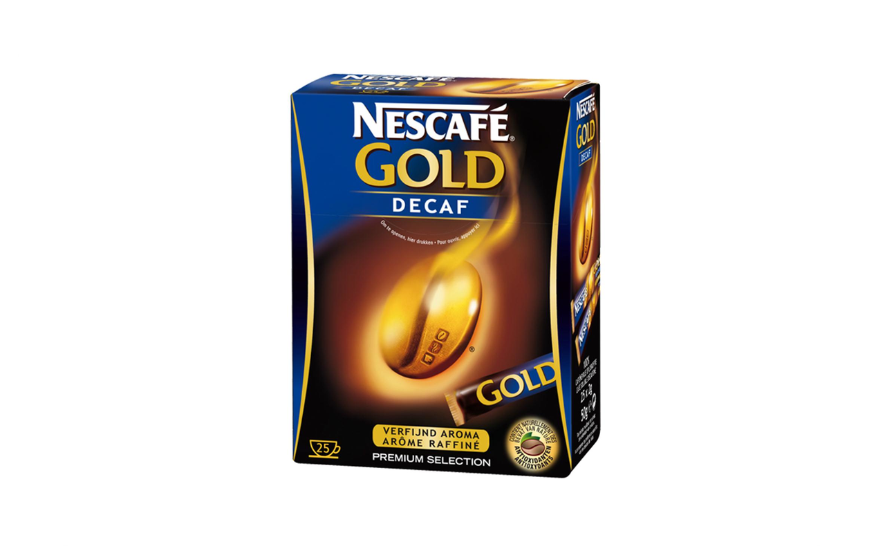 NESCAFÉ Gold decaf sticks káva instantní bezkofeinová porce 25 x 2 g