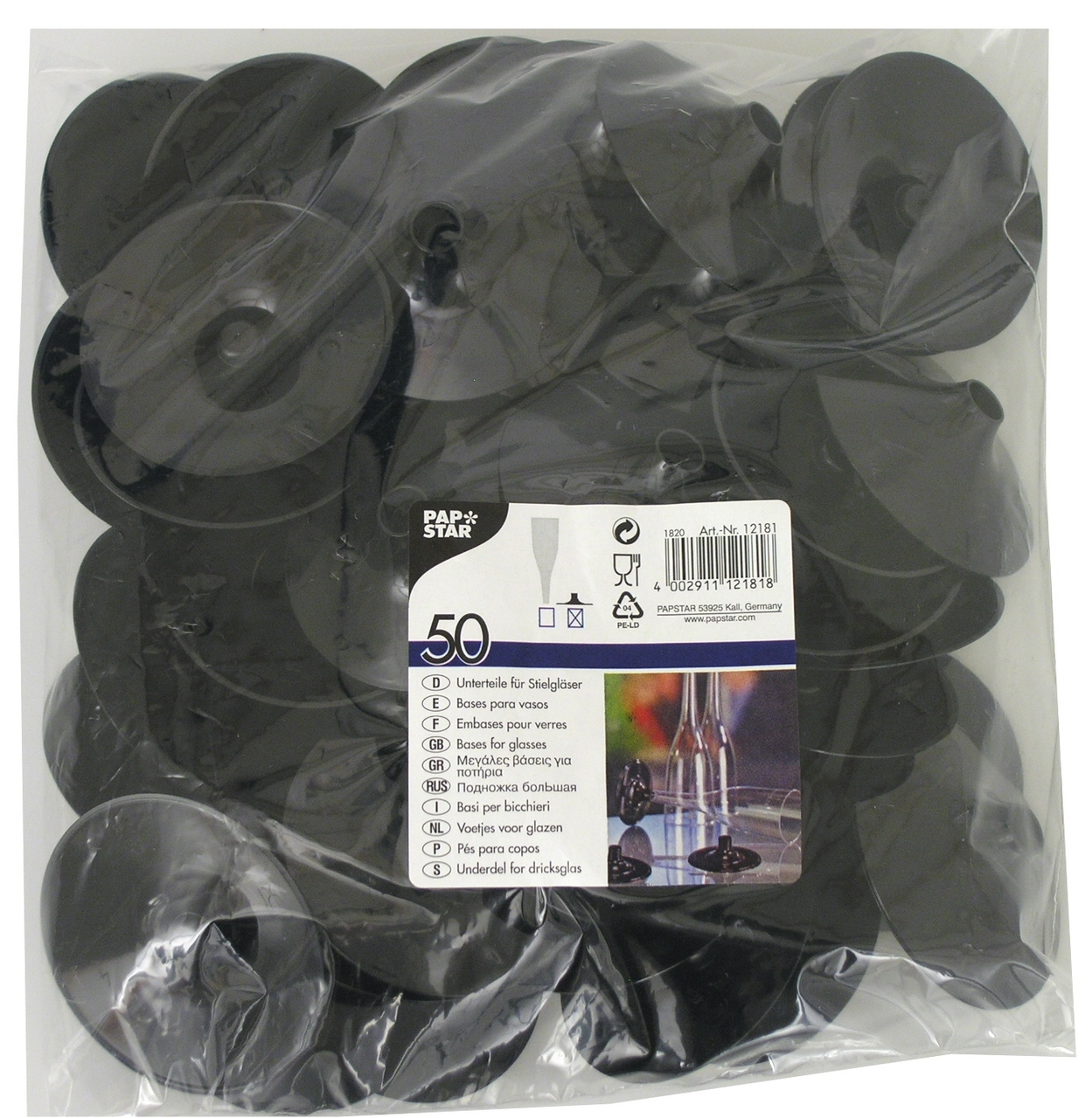 PAP STAR Podstavec pro poháry na sekt Papstar 50 ks