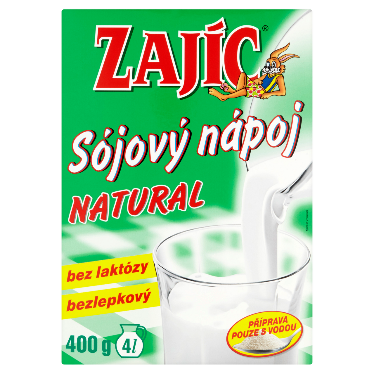 Zajíc Sójový nápoj natural 400 g 