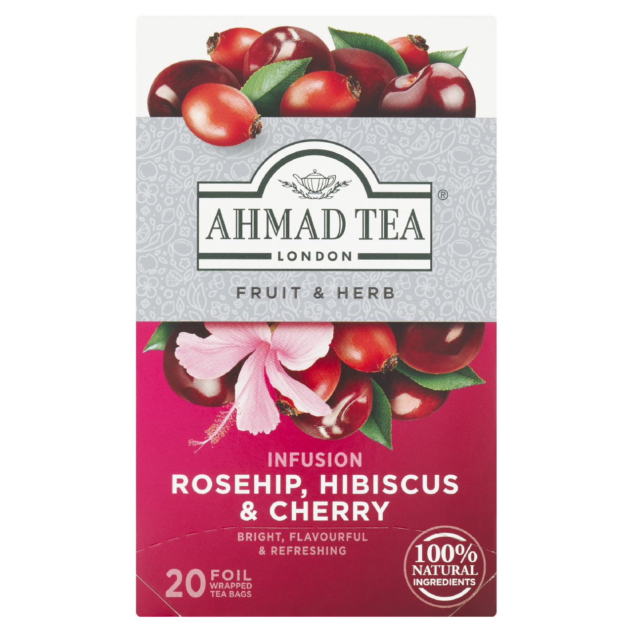 AHMAD TEA Fruit Tea Rosehip&Cherry tea čaj ovocný 40 g