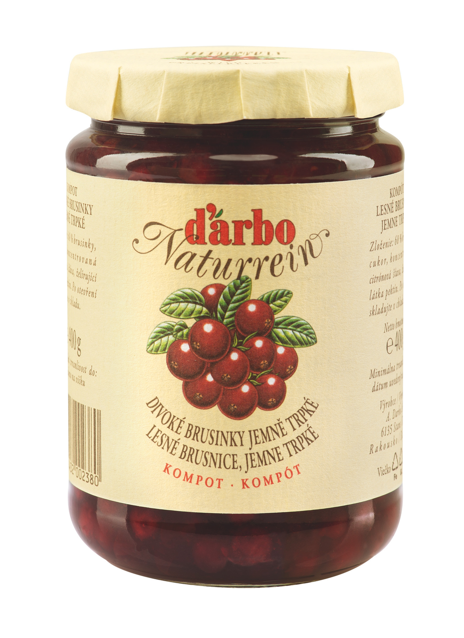 d'arbo Brusinkový kompot 400 g