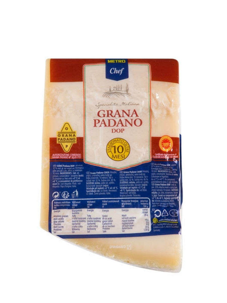 METRO Chef Grana Padano sýr 10-měsíční DOP chlaz. váž. cca 1 kg