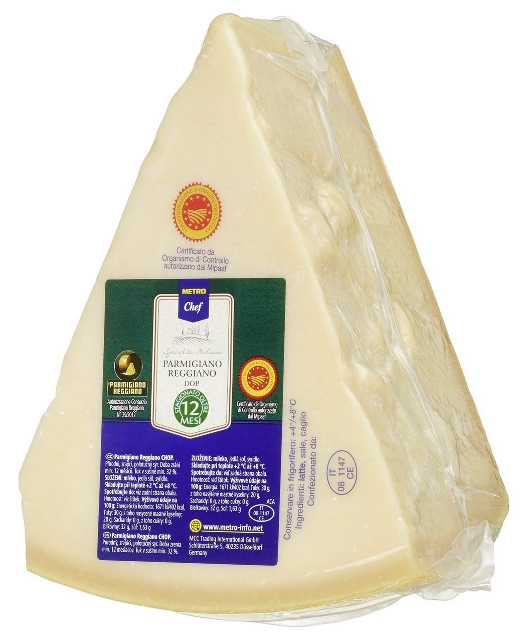 METRO Chef Parmigiano Reggiano sýr 12 měsíců chlaz. váž. cca 2,5 kg