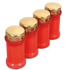 aro Svíčka hřbitovní s víčkem 135 g 4 ks