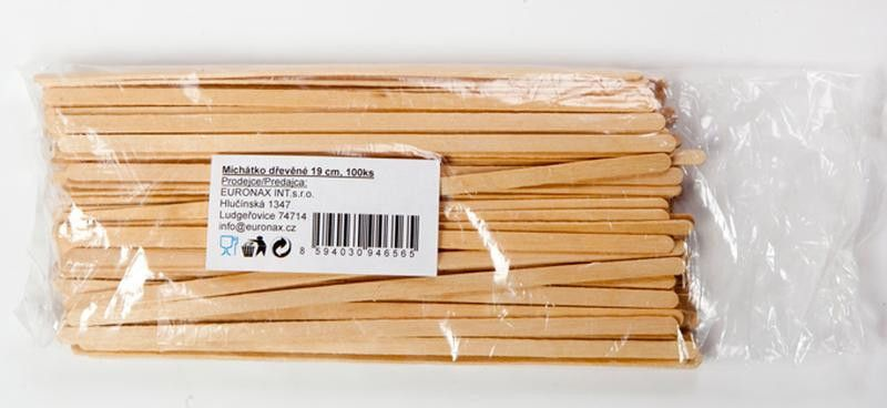 Míchátka dřevěná 19 cm 100 ks