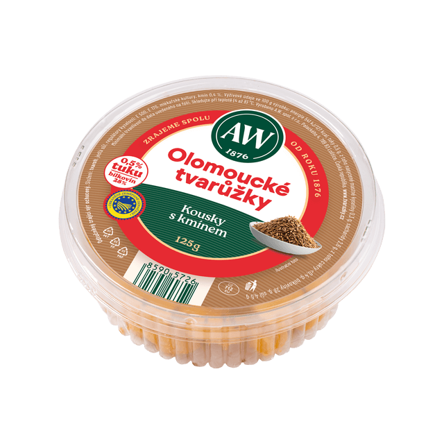 A.W. Olomoucké tvarůžky s kmínem chlaz. 6 x 125 g